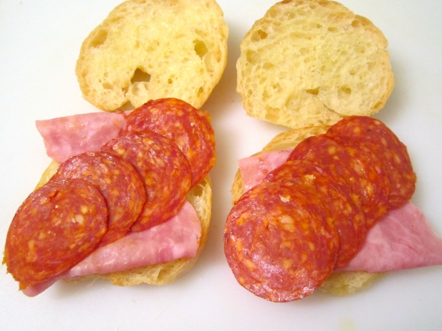 top with sliced spicy chorizo
