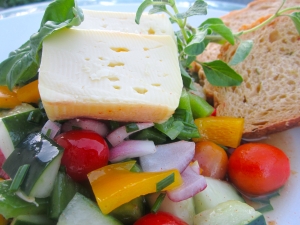 Limburger Salad and Jalapapeno / Cheddar Bread