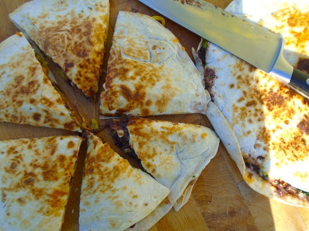 Refried Bean Quesadilla With